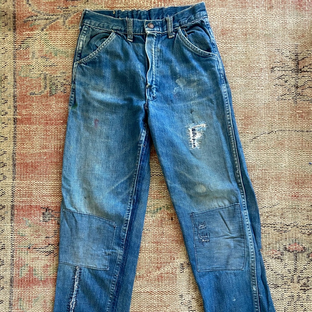 Vintage patchwork jeans